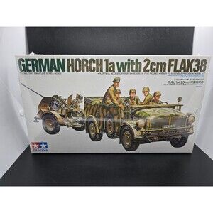 TAMIYA 35105 German Horch 1a with 2cm Flak 38 Model Kit New Factory Sealed